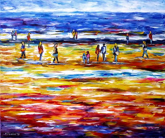 peopleonthebeach,beachscenery,loversonthebeach,walkinghandinhand,holdinghands,beachlife,peoplebythesea,seascape,beachpainting,childrenonthebeach,awalkonthebeach,motherwithchildonthebeach,redbeach,yellowbeach,redandyellow,beachwalk,seapainting,waterpainting,pinkpainting,pinkpicture,pinkartwork,paletteknifeoilpainting,modernart,impressionism,artdeco,abstractpainting,livelypainting,colorfulpainting,livelycolours,3doilpainting,3dpicture,3dimage