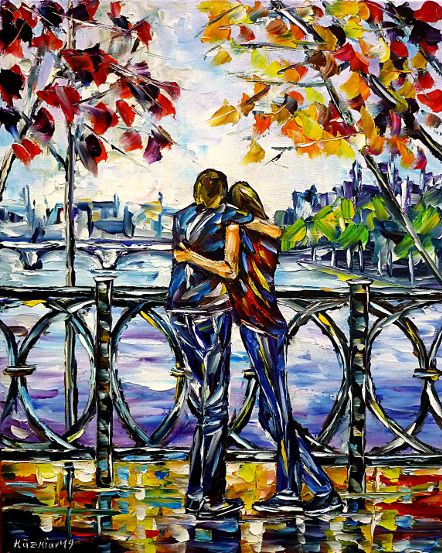 oilpainting,modern,impressionism,artdeco,abstractpainting,lovecoupleonabridge,loversonabridge,lovecoupleinparis,loversinparis,parisinautumn,autumninparis,loversinautumn,lovecoupleinautumn,peopleonabridge,ontheseine,attheseine,seineriver,cityoflove,lovebridge,autumntrees,3dpaintings,3doilpaintings,3dpictures,3dimages,3dartworks,lively,colorful