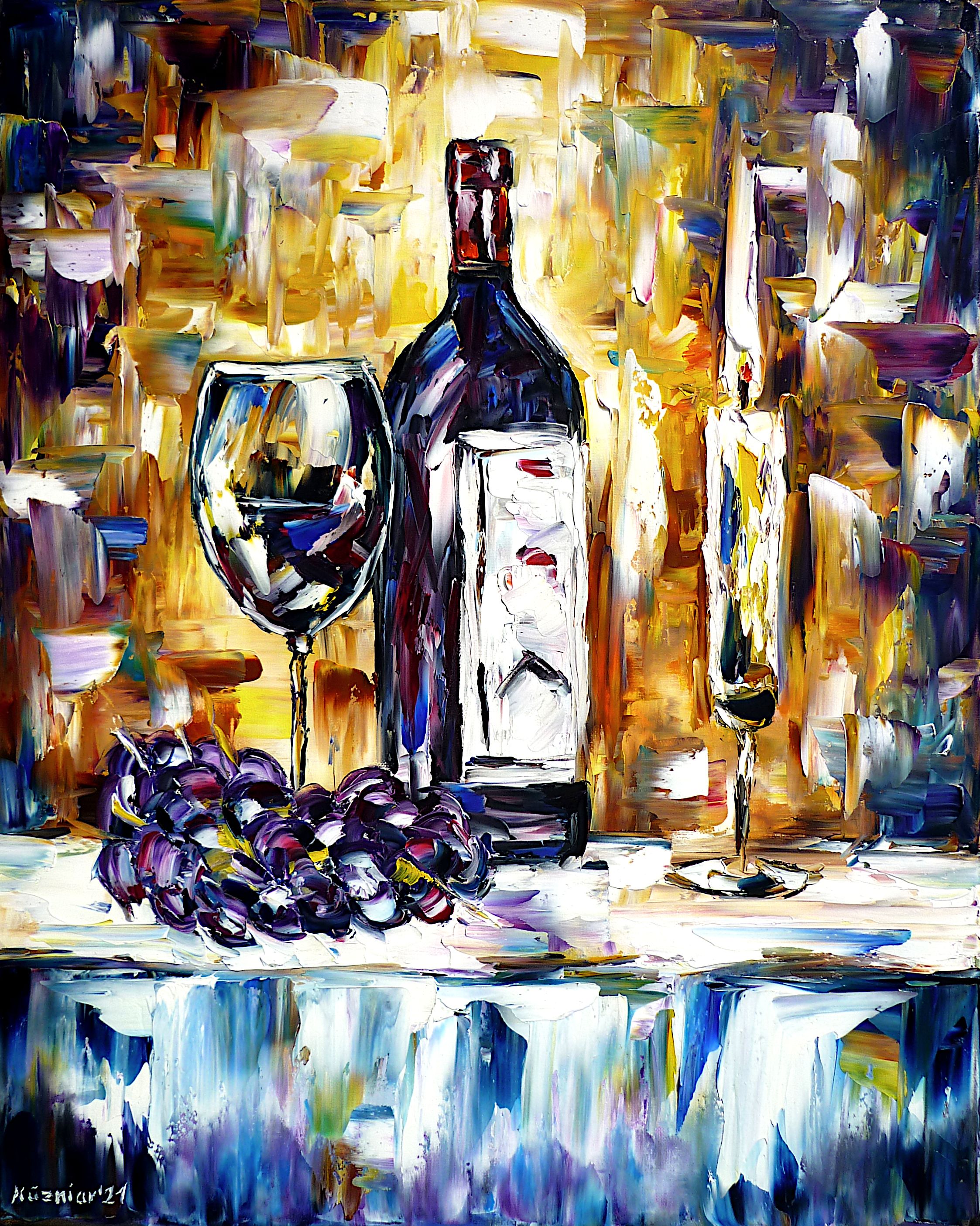 wine bottle,bottle of wine,glass of wine,wine glass,wine candle grapes,dark still life painting,modern still life,red wine,alcohol still life,colorful stilll ife,grapes on the table,still life with candle,still life with wine,candle on the table,romance,romantic picture,romanticpainting,wine lover,wine love,wine painting,winepicture,I love wine,wine drinker,wine connoisseur,still life abstract,cheerful picture,joy,friendlypicture,friendlypainting,peacefulpicture,peacefulpainting,palette knife oil painting,modernart,figurative,impressionism,abstractpainting,livelycolours,colorfulpainting,brightcolors,lightreflections,impastopainting,diningroomart,diningroompicture,diningroompainting