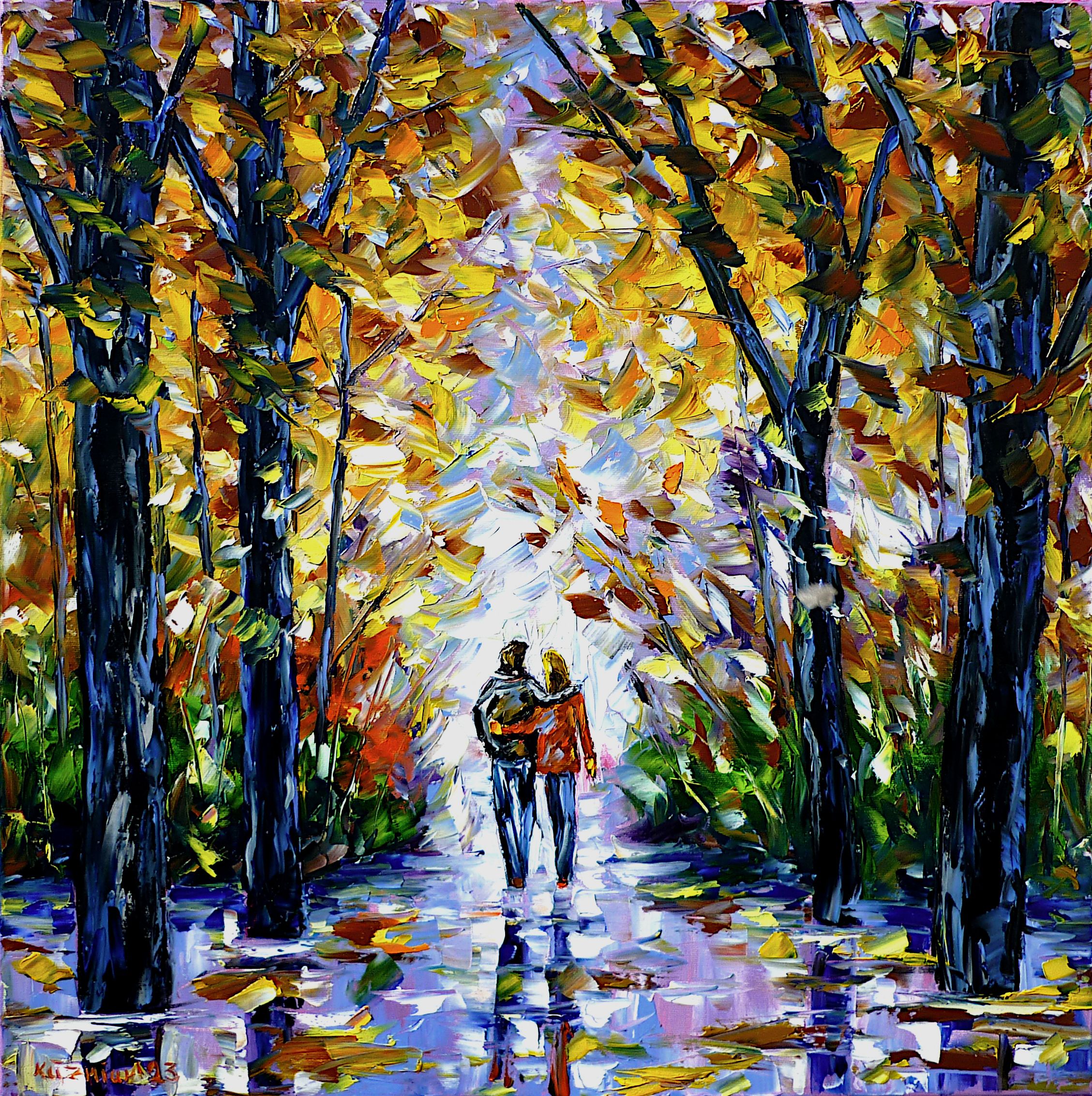 Autumn park,lovers,lovers in autumn,love couple in autumn,love couple in the park,lovers in the park,walking in the park,park walk,autumn walk,park landscape,people in love,love,romance,romantic,romantic scene,autumn romance,autumn landscape,autumn beauty,colorful autumn,autumn trees,autumn leaves,romantic autumn,autumn picture,autumn painting,beautiful autumn,autumn abstract,autumn love,i love autumn,autumn lovers,park in autumn,square painting,square format,square picture,palette knife oil painting,modern art,figurative art,figurative painting,contemporary painting,abstract painting,lively colors,colorful painting,bright colors,impasto painting