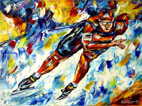 oilpainting,modern,impressionism,artdeco,abstractpainting,speedskating,iceskater,iceskating,icesports,skates,wintersports,sportsmanportrait,sportsmanpainting,3dpainting,3doilpainting,3dpicture,3dimage,3dartwork,lively,colorful