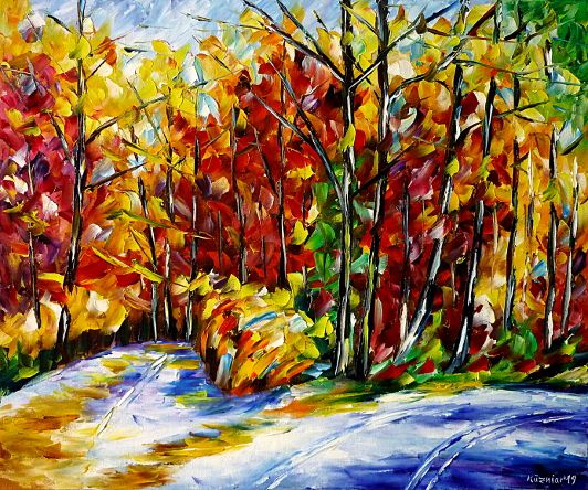 oilpainting,modern,impressionism,artdeco,abstractpainting,landscapepainting,indiansummer,autumnstreet,autumnroad,autumnway,autumnpath,autumntrees,yellowautumn,redautumn,forestpainting,autumnmood,autumnpainting,autumnlandscape,autumnforest,autumncolors,autumnday,peacefulmood,peacefulday,calmday,quietday,waterreflections,recreation,relaxday,3dpaintings,3doilpaintings,3dpictures,3dimages,3dartworks,lively,colorful