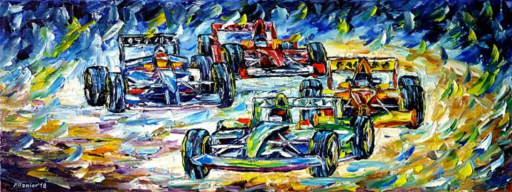 oilpainting,modern,impressionism,abstractpainting,formulaone,formula1racing,carrace,carracing,motorsport,autosport,motorracing,grandprix,michaelschumacher,sebastianvettel,nicorosberg,hamilton,verstappen,bottas,raikkonen,ferarri,lively,colorful