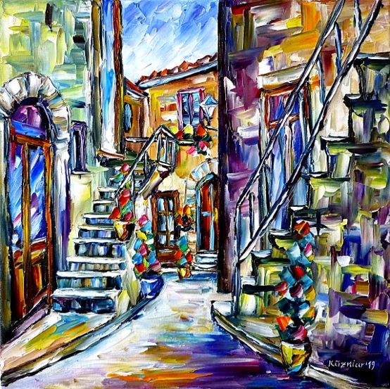 tuscanylove,italylove,villageidyll,countryidyll,oldhouses,villagescenery,villagescene,villagescape,southernidyll,stairspainting,oldalley,villagepainting,italianvillage,colorfulhouses,paletteknifeoilpainting,modernart,impressionism,artdeco,abstractpainting,livelypainting,colorfulpainting,italypainting,pitiglianopainting,tuscanypainting,pinkpainting,pinkcolours,violetpainting,violetcolours,livelycolours,3dpainting,3doilpainting,3dpicture,3dimage,3dartwork