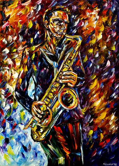 ömalerei,spachteltechnik,modern,Impressionismus,modernemalerei,abstraktemalerei,saxophonspieler,saxophonist,jazzsaxophonist,jazzmusik,jazzmusiker,freejazz,swing,musikmachen,bunt,lebendig,farbenfroh