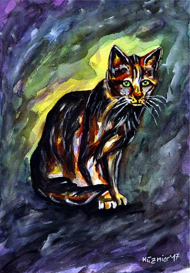 wasserfarben,aquarellmalerei,katzen,katzenportrait,katzenmalerei,katzenliebe,tiermalerei,tierportrait