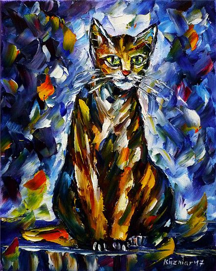 oilpainting, impressionism, catlove, catpainting, animalportrait, animalpainting, catpainting