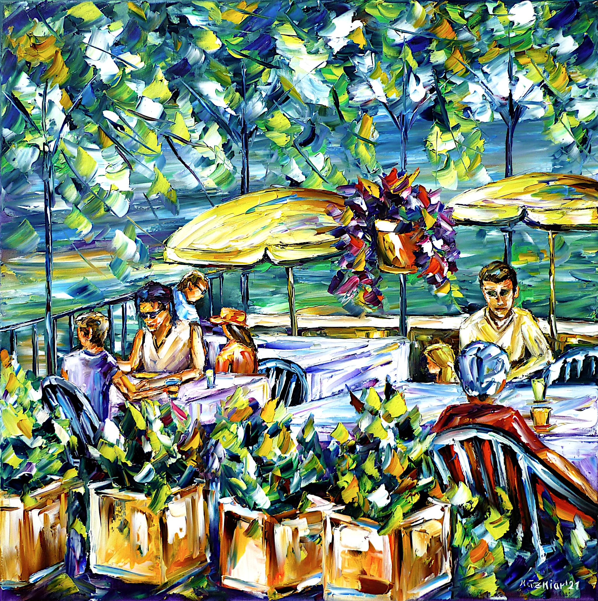 Provence Alpes Cote dAzur,cafe de france painting,people in cafe de france,mother with chidren,father and child,summer in provence,people in cafe,sitting in the cafe,street cafe in lacoste,colors of provence,provence lovers,i love provence,south of france lovers,i love southern france,provence picture,provence painting,french landscape,summer on the cote dazur,summer day,summer painting,beautiful france,colorful landscape,people in summer,summer outdoors,squareformat,squarepainting,squarepicture,cheerfulpicture,joy,friendlypicture,friendlypainting,peace,peacefulpicture,peacefulpainting,palette knife oil painting,modern art,impressionism,expressionism,figurative,abstractpainting,livelycolours,colorfulpainting,brightcolors,lightreflections,impastopainting,livingroomart,livingroompicture,livingroompainting