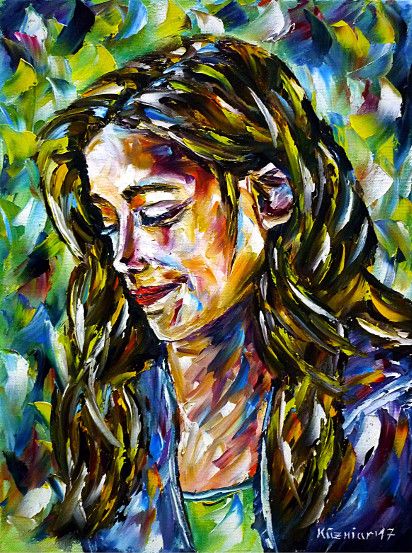 oilpainting, impressionism, girlportrait, portraiture, peoplepainting