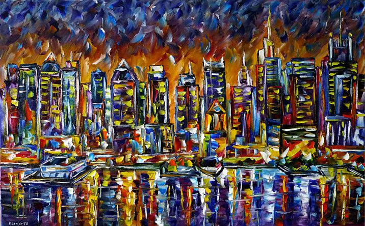 oilpainting, impressionism,newyork,nyc,skycrapers,manhattanintheevening,manhattanatnight,newyorkintheevening,newyorkatnight,america,cityscape,citypainting,skylinepainting,skypainting,waterpainting,sunset