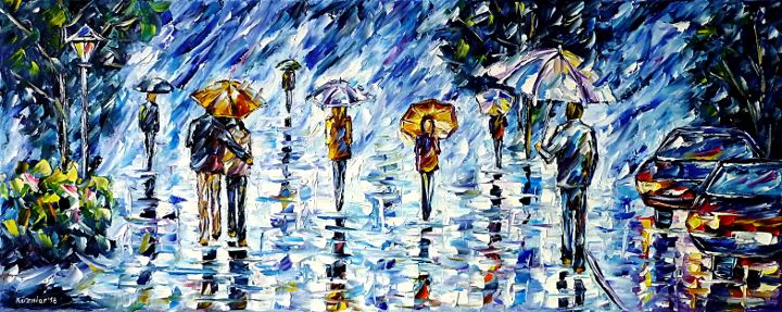 oilpainting,modern,impressionism,abstractpainting,peoplewithumbrella,womanwithumbrella,girlwithumbrella,lovecouplewithumbrella,cityscene,cityscape,cityintherain,raininthecity,lantern,carsintherain,cityonarainyday,lively,colorful