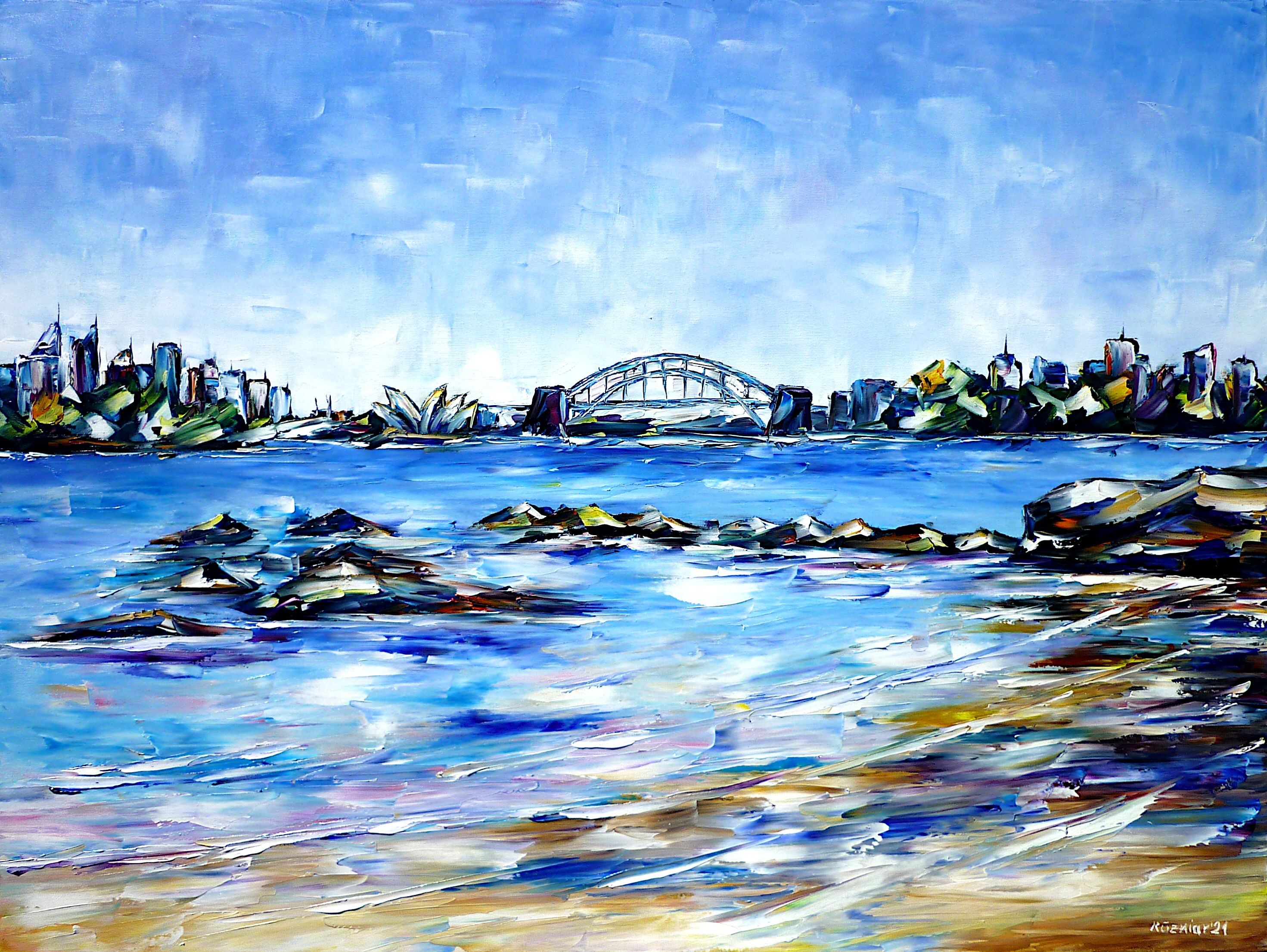 milk beach painting,sydney landscape,harbour bridge sydney,sydney from afar,on the beach,rocky coast,opera house sydney,sydney city painting,sydney buildings,buildings of sydney,sydney art,sydney love,sydney lovers,australia love,australia lovers,i love sydney,i love australia,sydney abstract,city abstract,colorful sydney,sydney landmark,famous building,sydney painting,australia painting,sydney skyline,skyline painting,sky over sydney,cheerfulpicture,joy,friendlypicture,friendlypainting,peace,peacefulpicture,peacefulpainting,paletteknifeoilpainting,modernart,impressionism,artdeco,abstractpainting,livelycolours,colorfulpainting,brightcolors,lightreflections,impastopainting,livingroomart,livingroompicture,livingroompainting