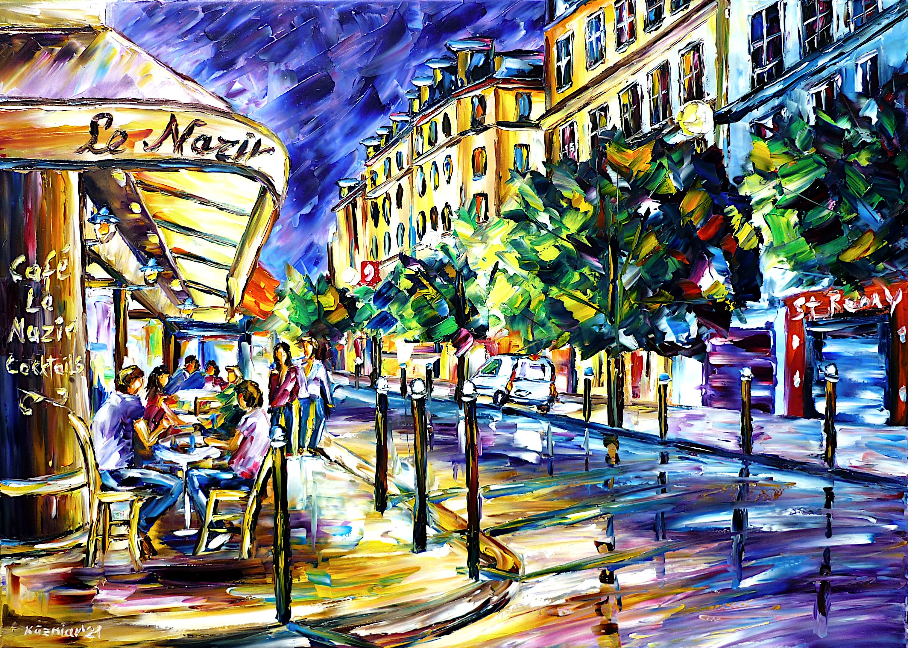 cafe le nazir painting,le nazir in the evening,le nazir at night,night sky,montmartre at night,cafe in the evening,night cafe,paris in the evening,paris at night,summer night in paris,evening mood,summer in paris,sitting outdoors,parisian lifestyle,people in paris,people in the cafe,sitting in the cafe,parisian people,montmartre scene,i love paris,paris lovers,paris love,city of love,beautiful paris,old paris,in the streets of paris,cafe outside,cafe in paris,parisian cafe,city life,cafe scenery,cityscape,cafe painting,brightpainting,peacefulpainting,cheerfulpainting,friendlyscene,friendlypainting,paletteknifeoilpainting,modernart,impressionism,expressionism,figurative,abstractpainting,livelypainting,colorfulpainting,livelycolours,brightcolors,lightreflections,impastopainting,livingroompainting,livingroomart