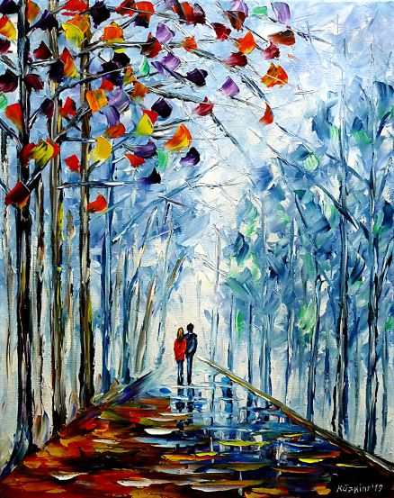 oilpainting,modern,impressionism,artdeco,abstractpainting,foggyday,grayautumnday,cloudysky,autumnforest,autumnpark,autumnfog,autumnmist,autumnmood,wetday,wetstreets,lovecouple,lovers,walkinghandinhand,holdinghands,autumncolours,landscapepainting,autumnlandscape,peoplepainting,3dpainting,3doilpainting,3dpicture,3dimage,3dartwork,lively,colorful