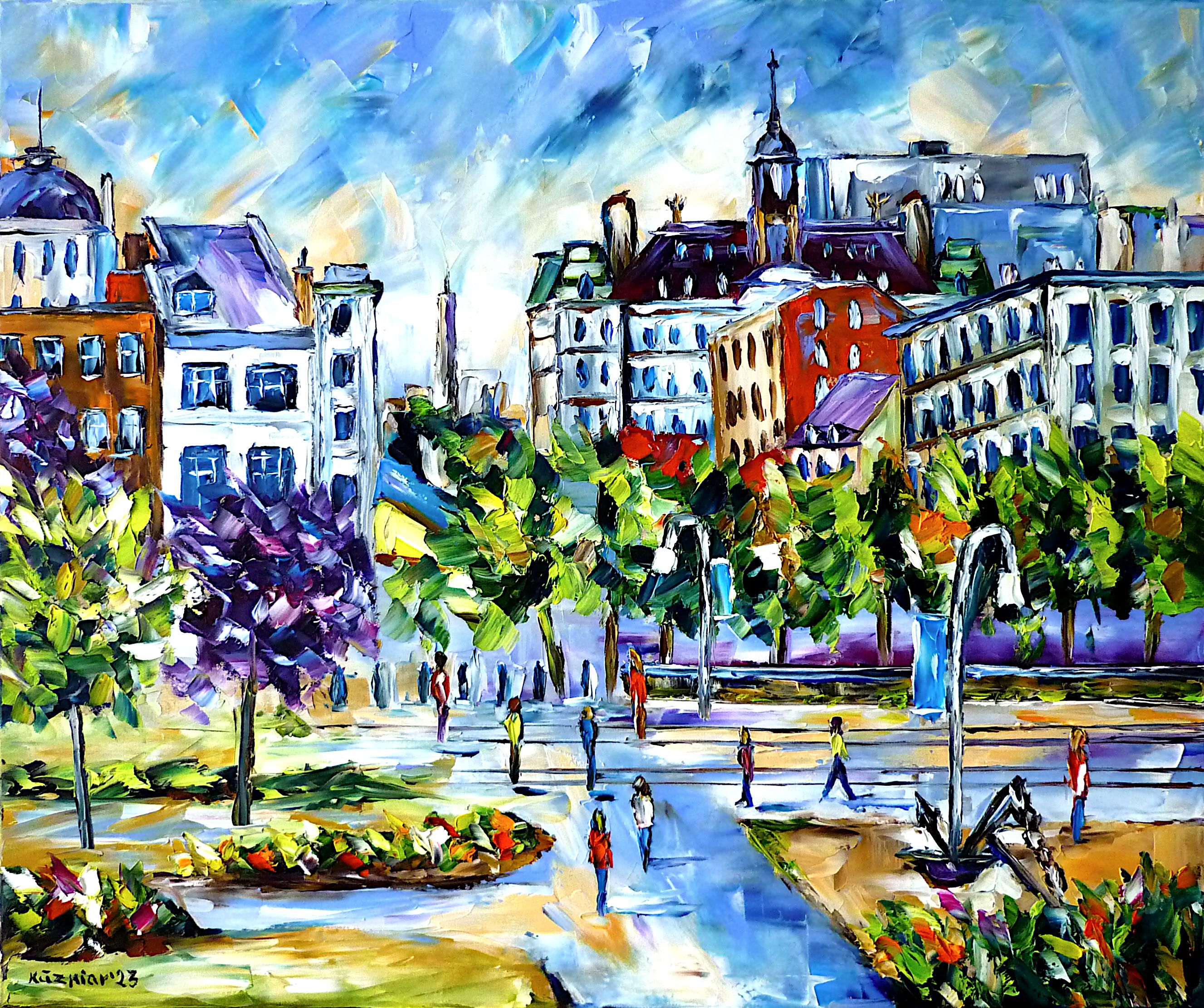 Vieux-Montréal,Old Montreal scene,Hôtel de Ville,Place Jacques-Cartier,Arrondissement Ville-Marie,Bonsecours Market,Marché Bonsecours,Rue Notre-Dame,Montreal Old Port,Montreal City painting,Montreal City Scene,Montreal Cityscape,Montreal Nature,Montreal Beauty,Montreal Beautiful,Montreal Painting,montreal art,montreal city life,people walking,strolling people,city stroll,city walk,vivid montreal,canada,montreal love,montreal lover,i love montreal,palette knife oil painting,modern art,figurative art,figurative painting,contemporary painting,abstract painting,lively colors,colorful painting,bright colors,impasto painting