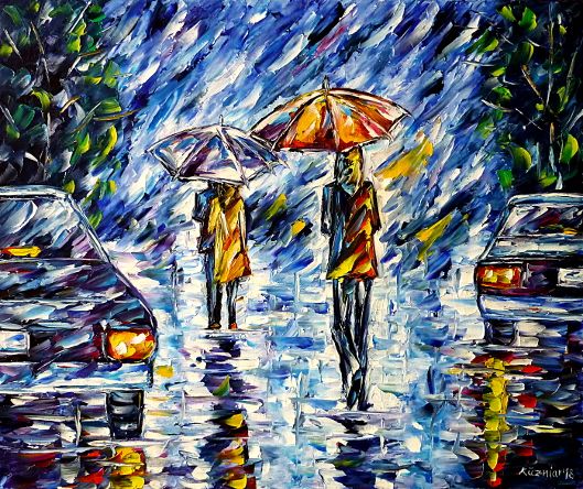 oilpainting,modern,impressionism,abstractpainting,peopleintherain,loversintherain,womanintherain,girlintherain,peoplewithumbrellas,loverswithumbrella,womanwithumbrella,girlwithumbrella,carsintherain,cityintherain,cloudysky,cityscene,cityscape,peoplepainting,loverspainting,lively,colorful