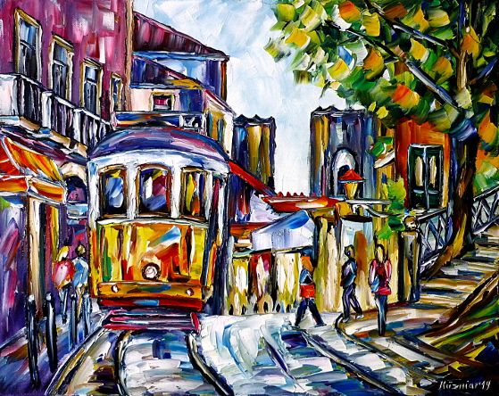 peopleinthecity,cityscene,citylife,citypeople,lisbontrolley,tram,cablecar,oldlisbon,narrowalleys,colorfullisbon,colorfulhouses,cityinportugal,lisbonlove,lisbonlovers,southernserenity,cityshopping,portugallovers,citystroll,strolling,cityscapepainting,citywalk,blueandpink,lisbonpainting,paletteknifeoilpainting,modernart,impressionism,artdeco,abstractpainting,livelypainting,colorfulpainting,livelycolours,3doilpainting,3dpicture,3dimage,3dartwork