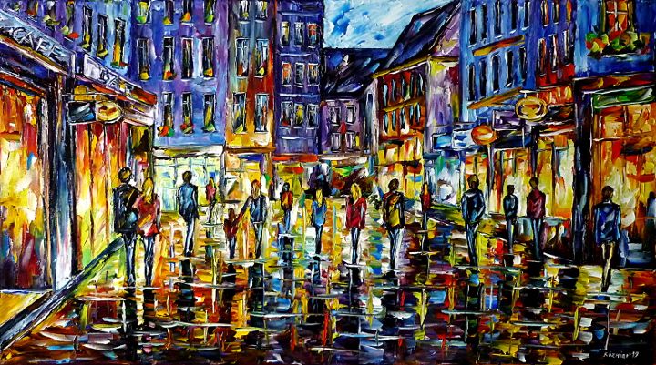 bluepainting,nightcsene,nightlights,peopleatnight,citylights,citypeople,oilpainting,modern,impressionism,artdeco,abstractpainting,strolling,citypeople,cityofdorm,oldtownintheevening,eveningcity,shopping,shoppingtrip,shoppingmall,citylife,cityscene,crowd,shopwindows,lovecouples,lovers,citywalk,3dpainting,3doilpainting,3dpicture,3dimage,3dartwork,lively,colorful