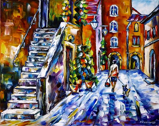 umbrianvillage,yellowvillage,womanwithadog,oldladywithadog,womanfrombehind,villageabstract,umbrialove,medievalvillage,italylove,villageidyll,countryidyll,oldhouses,villagescenery,villagescene,villagescape,southernidyll,oldalley,villagepainting,italianvillage,yellowhouses,italiaamore,paletteknifeoilpainting,modernart,impressionism,artdeco,abstractpainting,livelypainting,colorfulpainting,italypainting,umbriapainting,yellowpainting,yellowcolours,livelycolours,brightcolors,lightreflections,impasto